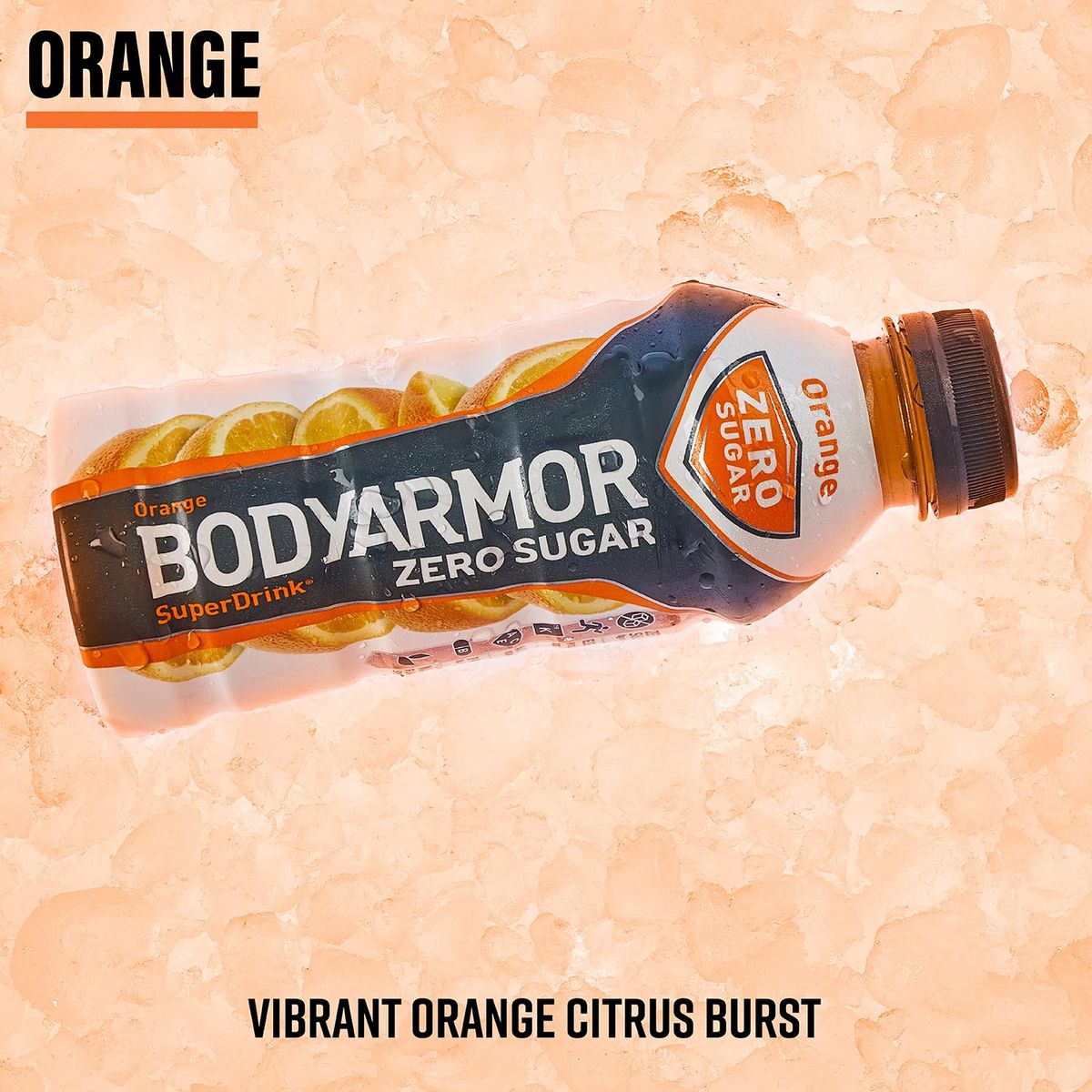 BODYARMOR ZERO Sugar Orange Sugar Free Sports Drink  LowCalorie Hydration  Natural Flavors with Potassium Packed Electrolytes Antioxidants and Bvitamins 16 fl oz pack of 12