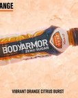 BODYARMOR ZERO Sugar Orange Sugar Free Sports Drink  LowCalorie Hydration  Natural Flavors with Potassium Packed Electrolytes Antioxidants and Bvitamins 16 fl oz pack of 12