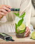 RSVP Skinnies Mojito Twist  Zero Sugar Mixer for Cocktails or Mocktails  No Aspartame Gluten Free and All Natural Mojito Drink Mix 4 boxes24 packets