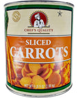 Chefs Quality Sliced Carrots 6lb 9oz 298kg Kosher