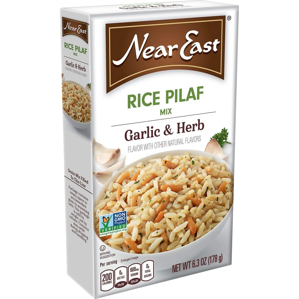 Near East Rice Pilaf Mix Garlic  Herb 63oz Box