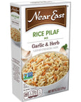 Near East Rice Pilaf Mix Garlic  Herb 63oz Box