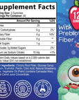 Kids Fiber Gummy Bears Supplement - Daily Prebiotic Fiber for Kids, Supports Regularity, Digestive Health & Immune Support, Nature's Plant Based Chicory Root Vitamins, Vegan, Berry Flavor, 120 Gummies