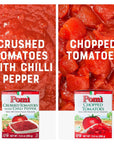 Pomì Crushed Tomatoes with Chili Pepper  Italian Crushed Tomatoes 138oz Pack of 12