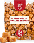 Classic Vanilla Caramel Squares Candy Individually Wrapped 2Pound Bag