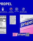 Propel Powder Packets. Raspberry Lemonade With Electrolytes - 10 Count (Pack of 12)