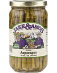 Jake  Amos Pickled Asparagus 16 oz 3 Jars  Vegan NonGMO  Traditional Recipe