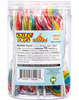 Circus Rainbow Lollipops Individually Wrapped Bursting with Fruity Flavor Great Swirl Lollipops for Kids Birthday Parties Party Favor Candy and Cake Toppers By 4YoreElves Pack of 24