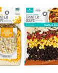 Anderson House Frontier Soups Combo Pack 1 Illinois Prairie Corn Chowder 7 oz and 1 South of the border Tortilla 45 oz