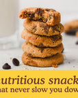 Simple Mills Almond Flour Crunchy Cookies Chocolate Chip  Gluten Free Vegan Healthy Snacks Made with Organic Coconut Oil 55 oz Pack of 3