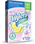 Wylers Light Singles To Go Powder Drink Mix Pink Lemonade 8 Count