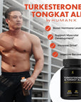 HUMANX Turkesterone & Tongkat Ali 900mg - Supports Energy, Stamina, and Muscle Recovery and Growth - Turkesterone Supplement - Tongkat Ali Supplement - Long Jack Extract (Eurycoma Longifolia)