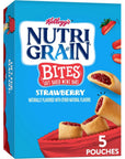 NutriGrain Bites Soft Baked Mini Bars Kids Snacks Whole Grain Strawberry 65oz Box 5 Pouches