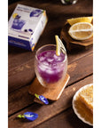 Honey Lemon Butterfly Pea Tea Mix Instant Tea Powder 50gram 5 Sachets  Thai Tea Powder For Iced Tea Hot Tea Drink Cocktail Party