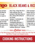 Vigo Authentic Black Beans  Rice Low Fat 8oz Black Beans  Rice Pack of 12