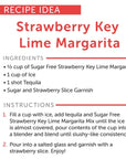 Jordans Skinny Mixes Sugar Free Strawberry Key Lime Margarita Mix Flavored Cocktail Mixer for Drinks Marg Drink Flavoring for Cocktails  Mocktails Low Calorie Keto Friendly 32 Fl Oz 1 Pack