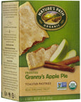 Natures Path Frosted Toaster Pastry  Apple Cinnamon  11 oz  6 ct