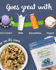 Judines Granola Healthy Whole Grain Oats Blueberry GlutenFree 10 Ounces