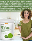 Hudetex Kale Powder Organic  Green Juice Powder for Kale DrinkSupports Immune System  Digestive FunctionKeep YouthRich in Dietary Fiber  Mineral Vegan 8oz