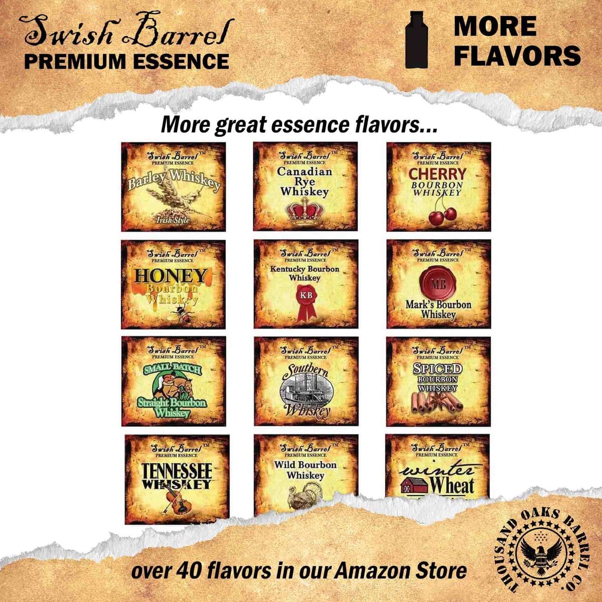 Cherry Bourbon Whiskey Essence  Bootleg Kit Refills  Thousand Oaks Barrel Co  Gourmet Flavors for Cocktails Mixers and Cooking  20ml 65oz Packet