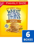 Wheat Thins Original Whole Grain Wheat Crackers Family Size 6  14 oz Boxes