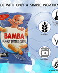 Gratify Bamba Peanut Butter Snacks for Families  All Natural Peanut Butter Corn Puffs Snacks  24 pack 07oz bags  Made with 4 Simple Ingredients