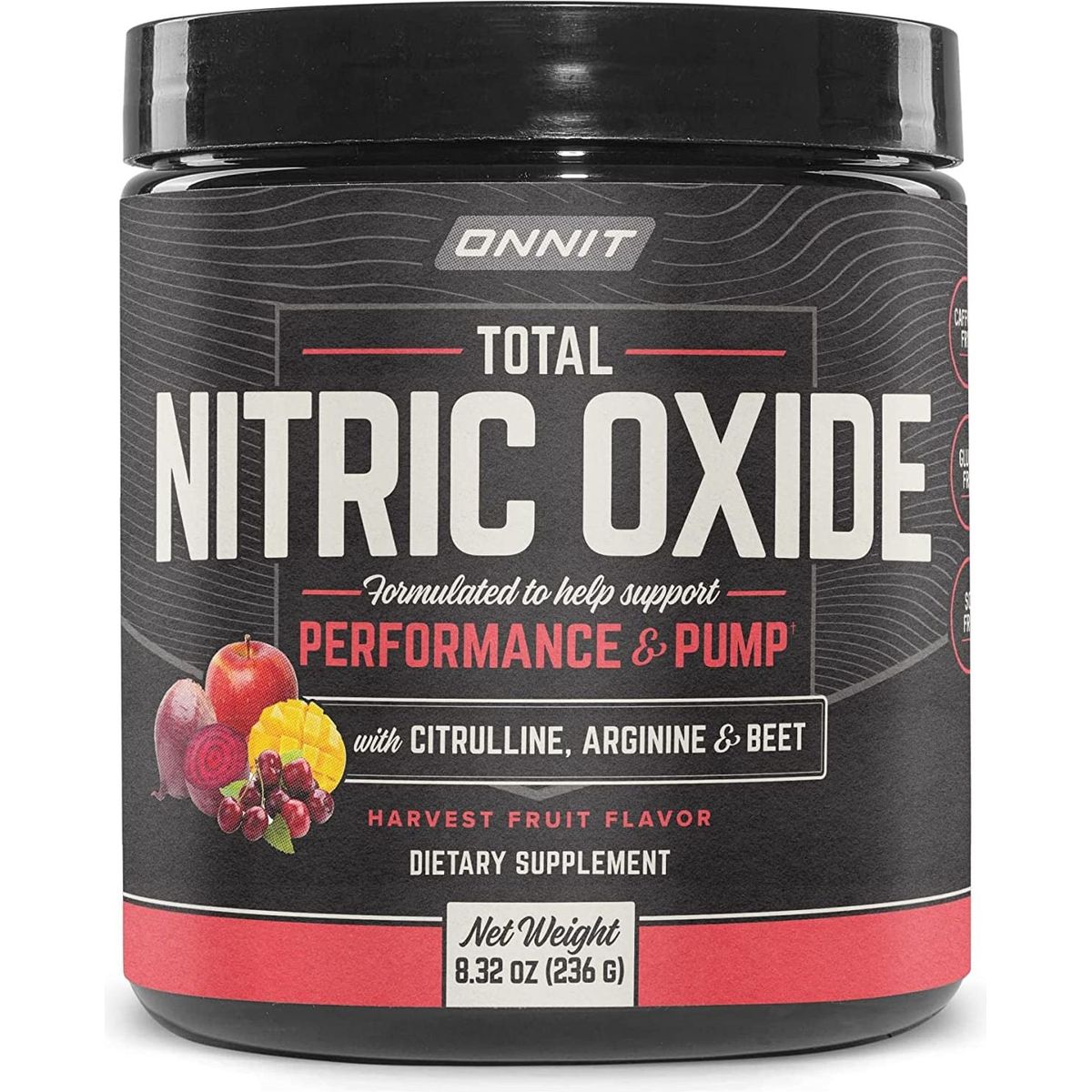 ONNIT Total Nitric Oxide - Caffeine Free Pre Workout Powder w/ Beet Root