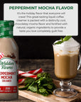 Walden Farms Peppermint Mocha Coffee Creamer 12 oz Bottle Fresh Flavored NonDairy Milk Substitute Natural and Organic Liquid Gluten Free and Low Carb Vegan Friendly 2 Pack