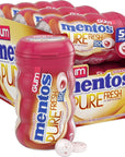 Mentos Pure Fresh Sugar-Free Chewing Gum with Xylitol, 50 Piece Bottle (Pack of 6)