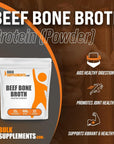 BULKSUPPLEMENTS.COM Beef Bone Broth Protein Powder -  (500 Grams - 1.1 lbs)