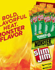 Slim Jim Monster Smoked Meat Sticks Tabasco Flavor 194 oz 18Count