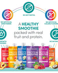 Designer Wellness Protein Smoothie Real Fruit 12g Protein Low Carb Zero Added Sugar GlutenFree NonGMO No Artificial Colors or Flavors Mix Variety 12 Count