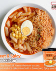 Yopokki Instant Rabokki Cup Sweet Mild Spicy Cup of 2 Korean Street food with sweet and moderately spicy sauce Ramen Noodle Topokki Rice Cake  Quick  Easy to Prepare