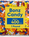 Bone Shaped Bonz Candy  Approx 400 Bone Candy For Kids  1 Pound Of Bulk Vending Candy  Dog Bonz Candy