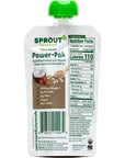 Sprout Organic Baby Food, Stage 4 Toddler Pouches, Apple Apricot & Strawberry Power Pak, 4 Oz, Pack of 12