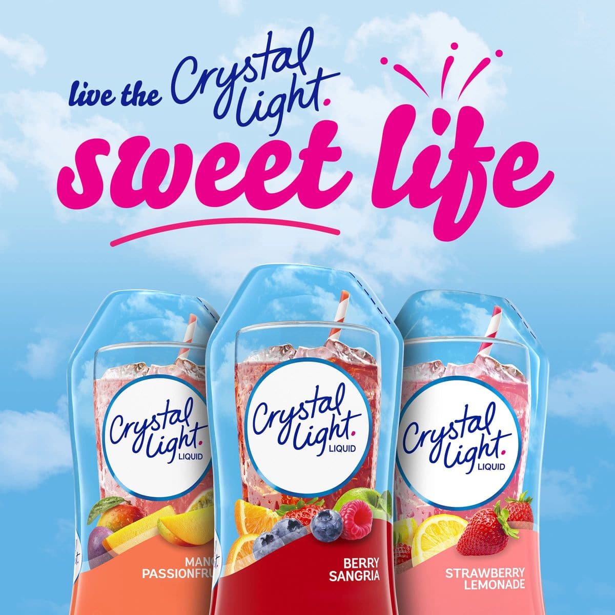 Crystal Light SugarFree Berry Sangria Zero Calories Liquid Water Enhancer 1 Count 162 fl oz