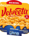 Velveeta Original Shells  Cheese 5 oz Microwavable Bowl