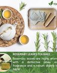 TOG999 25 Rosemary Leaf Tea Bags 100 Natural  Pure from Rosemary Leaves Loose Leaf Rosemary Herbal Tea Rosemary Leaf Tea No Sugar No Caffeine No Gluten Vegan