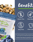 Judines Granola Healthy Whole Grain Oats Blueberry GlutenFree 10 Ounces