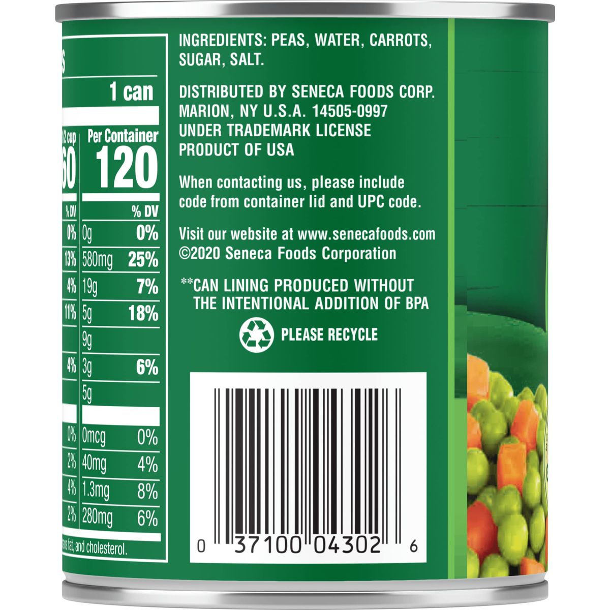 Libbys Peas  Carrots  Deliciously Sweet Vibrantly Orange Diced Carrots  Succulent Green Sweet Peas  Grown  Made in USA  85 oz Pack of 12