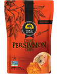 Premium Natural Sun Dried Wild Persimmon Chewy Chip Slices 5.3 oz Non-GMO Gluten Free Nut Allergen Free Kosher No Added Sugar And Vegan Healthy Superfood Fruit Snack Resealable Bag (1 Pack) Naturally Sweet