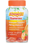 Emergen-C 750mg Vitamin C Gummies for Adults, Immunity Gummies with B Vitamins, Gluten Free, Orange, Tangerine and Raspberry Flavors, 45 Count (Pack of 1)