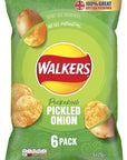 Walkers Pickled onion 6 pack - 25g