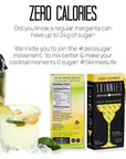 RSVP Skinnies Baja Margarita  Zero Sugar Mixers for Cocktails or Mocktails  No Aspartame Gluten Free  Made from Plants and Natural Ingredients  Margarita Drink Mix 4 boxes24 packets