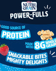 NutriGrain PowerFulls Soft Baked Oat Bites Protein Snacks Whole Grain Strawberry 56oz Box 4 Pouches