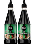 Best Of Thailand Premium Lite Soy Sauce Low Sodium | 2 Bottles of Lite Soy Sauce 23.65oz Real Authentic Asian-Brewed Marinade for Marinating Fish, Meat & Roasted Vegetables | 75% Less sodium