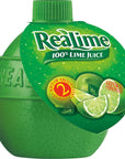 ReaLime 100 Lime Juice 25 fl oz bottle Pack of 24 Made with Lime Juice from Concentrate GlutenFree Sodium Free Perfect Mixer to add to Cocktails and Marinades