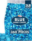 Blue Candy  3 Pounds  Hard Candy Individually Wrapped  Blue Candies for Baby Shower Parties Wedding  Candy Buffet Bulk Candy  Blue Raspberry Flavored Candies