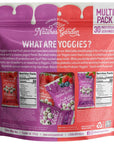 Nature's Garden Probiotic Yoggies Multi Pack, 21oz (Strawberry Yoggies 15x0.7 oz +Mixed Berry Yoggies 15x0.7 oz), Strawberry and Mixed Berry Yogurt Covered Snack, High Fiber, Real Fruit Pieces, No Artificial Ingredients, Healthy Snack for Adults