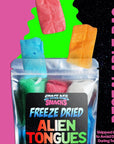 Premium Freeze Dried Alien Tongues Candy  Crunchy Freeze Dried Candy Shipped in Box for Extra Protection  Freeze Dry Candy Dry Freeze Candy for All Ages 4 Ounce